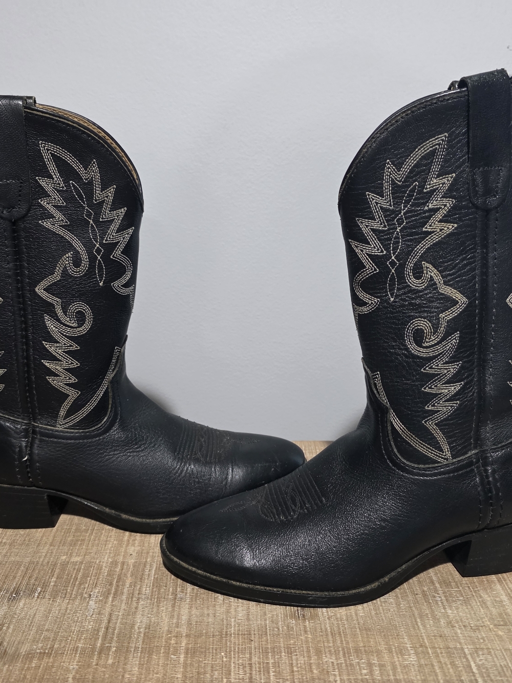 Dan Post Kids Black Western Cowboy Boots